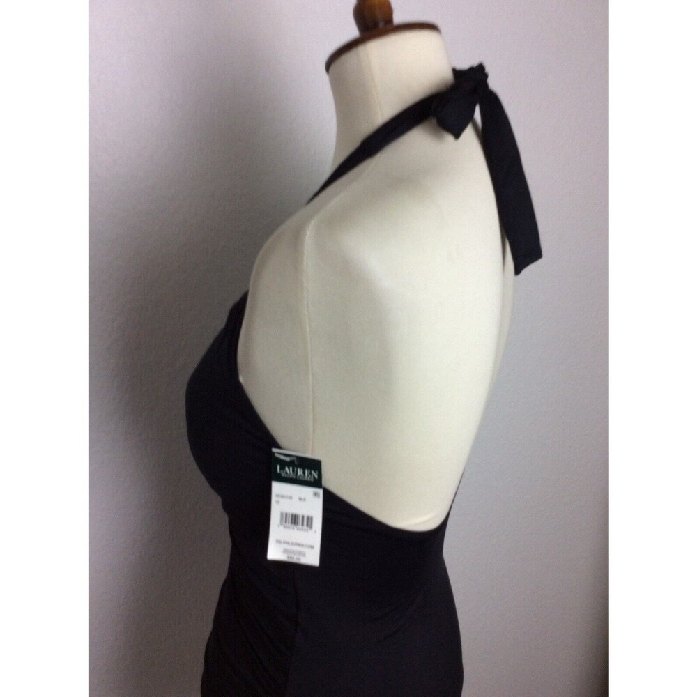 Lauren Ralph Lauren Swim Tankini Halter Plunge Swimwear - Picture 7 of 9